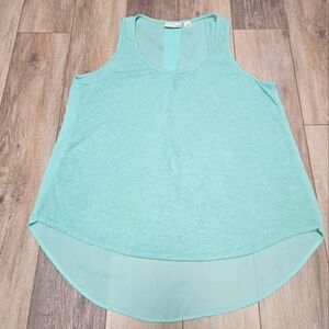 14th & Union Nordstroms Relaxed Fit Semi Sheer Seafoam Sleeveless Women's Large